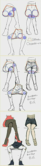 How To Easily Draw The Perfect Pair Of Legs - by @krikri_ume on Twitter