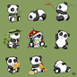 多彩的熊猫