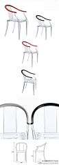 XO Mi Ming Chair——在现代设计领域，巴黎鬼才设计师Philippe Starck的XO Mi Ming Chair（明明弧背扶手椅），效法明代家具中带有马蹄形特色和简朴元素的扶手官椅，又以聚酯塑料打造，保留所需强度的同时简化重量。半透明的外形，在光影投射下十分动人。
