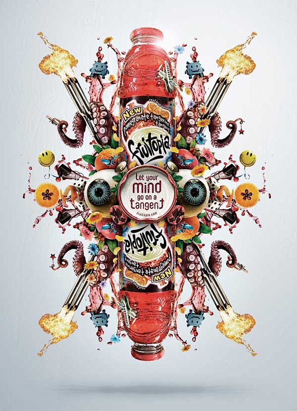 fruitopia饮料平面广告设计