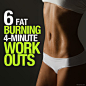 6 #FatBurning #4MinuteWorkouts Try them!!