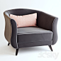 Elsa Armchair - Various Fabrics: 