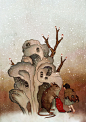 Thumbelina series :  2014 illustration work for Hans Christian Andersen’s classic fairy tale ‘Thumbelina’