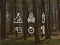 Camping-icons