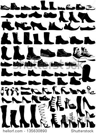 Collection of shoes