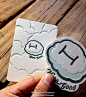 做好这张卡片，文婧说这是朵吃撑的云彩，，为远在英国的留学生买家定制的卡片，很可爱的毕业设计。#iloovee letterpress 凸版定制# http://iloovee.com