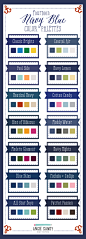 14 Navy Blue Color Palettes | Angie Sandy Design + Illustration #colorpalettes #colorcrush #navy