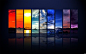 视觉志：天空的色谱，把不同颜色的天空组成了彩虹。丨摄影：Dominic Kamp （1600x1000）