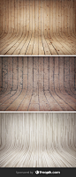 3 Curved Wooden Backdrops Vol.2 | GraphicBurger