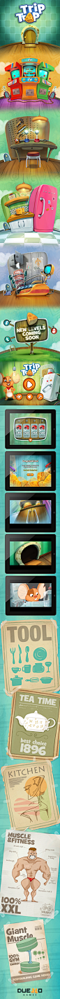 上Behance“TripTrap”iPhone / iPad的游戏