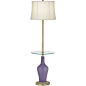 Purple Haze Anya Tray Table Floor Lamp (4C531-3W267-4K749) : Style and function combine in this tray table floor lamp design from the Color Plus™ collection. Use the clear glass tray table to hold your favorite beverage o...