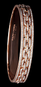 Ralph Lauren 18K rose gold single-chain bangle with diamonds | LBV ??@北坤人素材