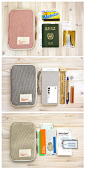 Canvas Travel Pouch : The *Canvas Travel Pouch* is a must have item while you are traveling. Securely store all your vital documentation like your A4 sized online boarding pass, receipts, passwords and more. For the remaining space, you can store your dai