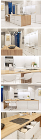 White kitchen on Behance