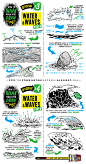 How to draw WATER WAVES SEA SPLASHES tutorial by STUDIOBLINKTWICE