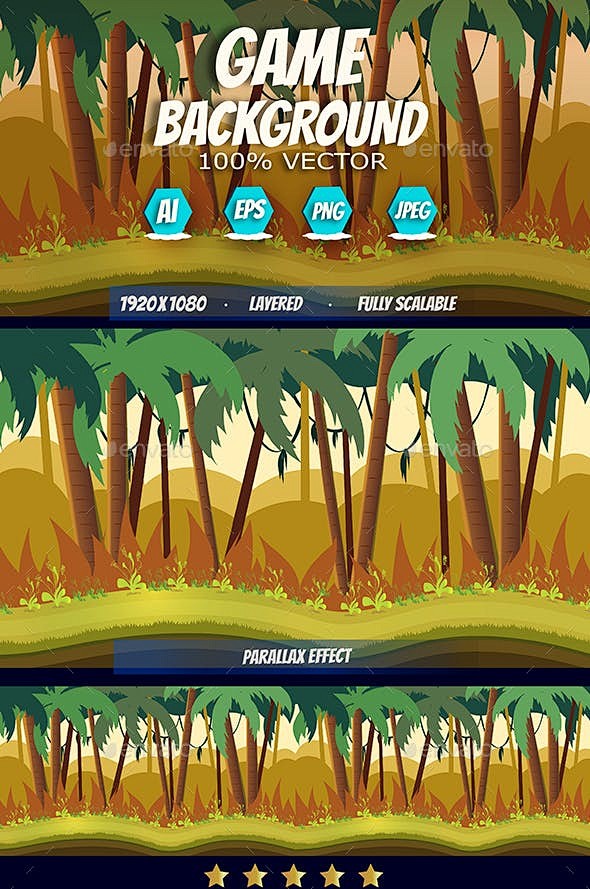 Jungle 2d Background...