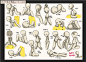 日式Q版漫画人体姿势POSE集人物动作造型合集素材-淘宝网