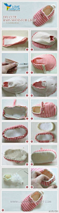 【9种婴儿鞋DIY】亲手做给宝贝的第一双鞋，满满的都是爱~（转） #旧物利用# #手工#