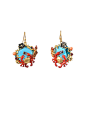 SEA BOTTOM CORAL AND CRAB EARRINGS