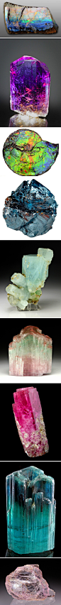 【图】矿石，第一个好像水彩画的海边。。。#水晶材质# #宝石材质# #玛瑙#