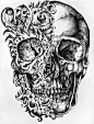 skull. love this. this is the only skull i would ever get tattooed on me