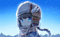 Anime 1915x1207 anime anime girls blue eyes sky hat