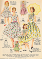 #vintage fashion# vintage patterns from 1950s Australian Home Journal magazines