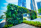 新加坡滨海湾金融中心居住区立体绿化景观小品