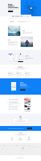 App landing page design ui ux modern