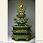 晚明琉璃坐像，#海外流失中国文物#，旧金山亚洲艺术博物馆藏。 (800×800)