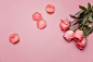 玫瑰花，粉玫瑰，粉色背景，花瓣，情人节，七夕