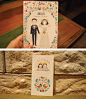 wedding card on Behance