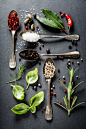 Herbs and Spices by Natalia Klenova. - On aime le côté très ludique de la mise en place!