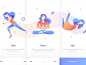 Wellness App Onboarding Screens : View on Dribbble