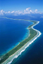 密克罗尼西亚联邦贾卢伊特环礁，感觉好像要通往人间天堂似的 .

