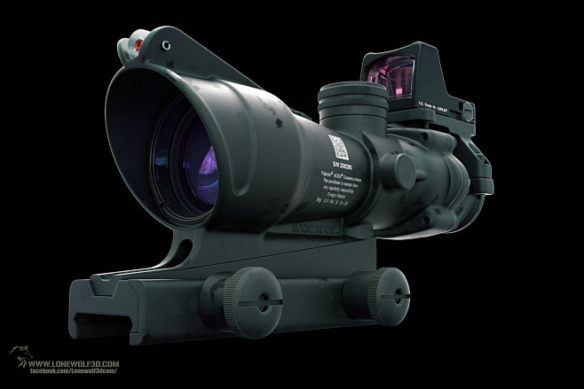 Acog optic with refl...