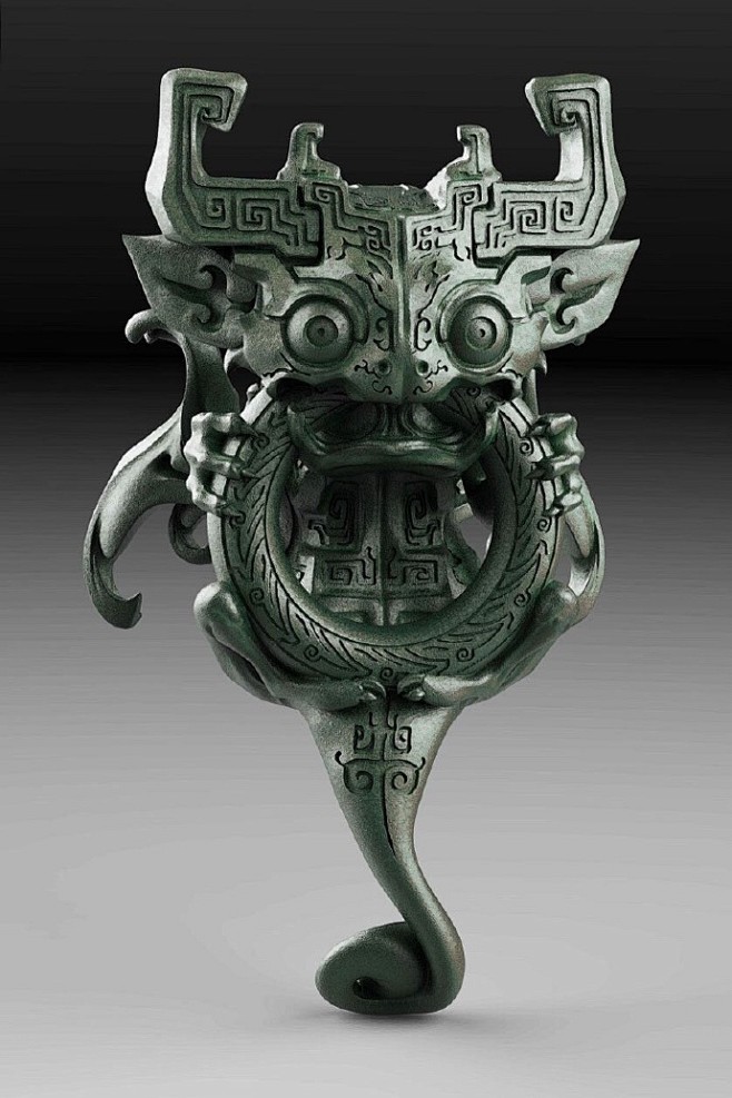 上海博物馆的青铜器给了原型师高木アキノリ...