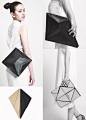 Faceted Bags - geometric fashion, innovative accessories // Tiravan