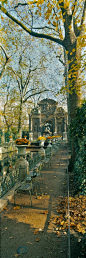 美第奇喷泉，PARC渡卢森堡，巴黎，法国