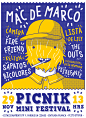 Mac Demarco @ Picnik Mini Festival : Poster for the Picnik Mini Festival – Brasília, Brazil, 2015.