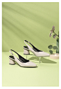 百思图2020夏季新款商场同款时尚简约尖头粗跟女后空凉鞋A3320BH0-tmall.com天猫