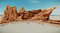 Cryengine 3 Wasteland Rocks pack, Walid K-Perrussel : Four rocks used to build this asset presentation. 