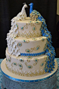 婚礼蛋糕 美食 美食菜谱 蛋糕 婚礼 17款孔雀元素的婚礼翻糖