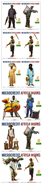 2008 Microcredit Africa Works 
关注非洲小额信贷“Birima”的系列广告。同期的《COLORS》杂志还赠送了这系列广告所做的拉页。广告拍摄了非洲塞内加尔的各种做着小生意的当地人，包括木匠、鱼贩、贩卖牲畜的商人、磨工、焊接工等。