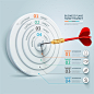 Business Target Marketing Dart Idea - Infographics 