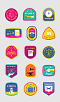 Facebook B.I.G. Badges : I worked with the internal Ads team at Facebook on a set of internal stickers that were inspired by classic merit badges. These were to be given to employees to encourage participation in various internal programs.