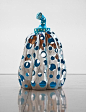 YAYOI KUSAMA   Reach Up to the Universe, Dotted Pumpkin, 2010   Aluminum, paint   78 3/4 x 51 x 51 inches  (200 x 129.5 x 129.5 cm)      Photo by Douglas M. Parker Studio