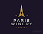 paris winery巴黎酒厂logo设计欣赏