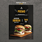 Fast food concept poster design Free Psd