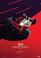 20张视觉冲击力超强的F1赛车海报设计 飞特网 海报设计